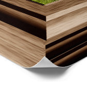 Poster Faux Window Palmiers Grass Tropiques Repos Vue (Coin)