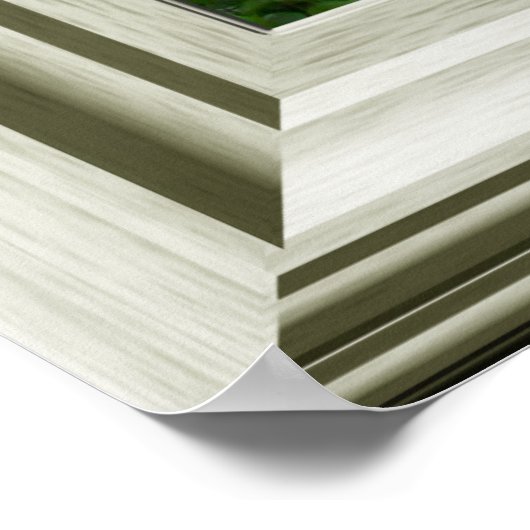 Poster Faux Window Zen Paysage Tropical Relaxant (Coin)