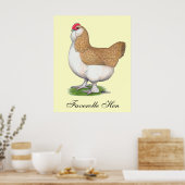 Poster Faverolle Hen (Cuisine)