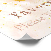 Poster Faveur Boho arc-en-ciel étoile magique poussière (Coin)