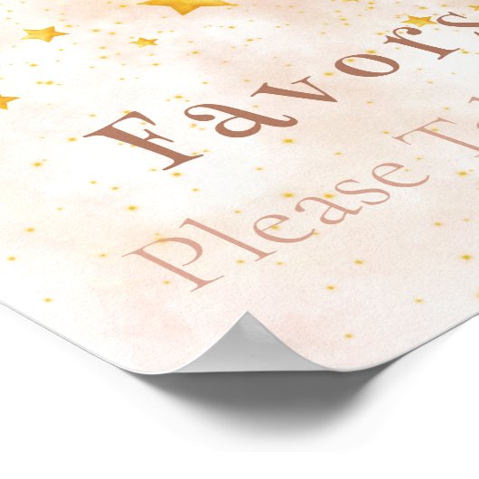 Poster Faveur Boho arc-en-ciel étoile magique poussière (Coin)