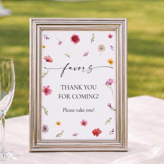 Poster Faveur de Fleur Sauvage