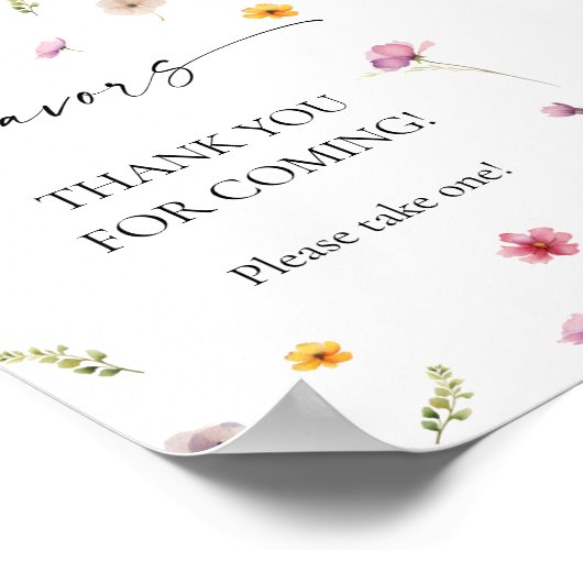 Poster Faveur du fleur sauvage (Coin)