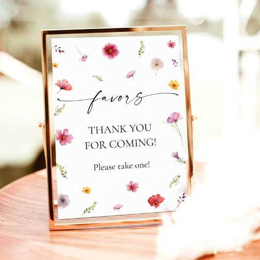 Poster Faveur du fleur sauvage