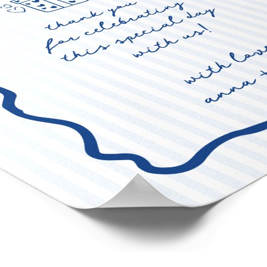 Poster Faveurs bleues capricieuses (Coin)