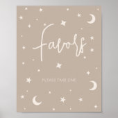 Poster Faveurs de douche Twinkle Twinkle Little Star (Devant)
