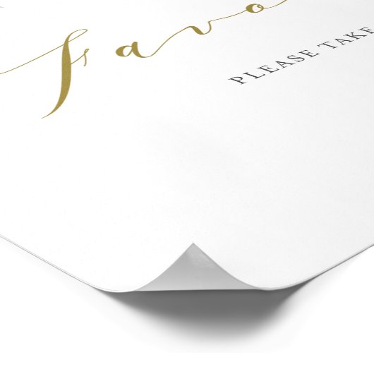 Poster Faveurs de fête à l'aquarelle de verdure et de fle (Coin)