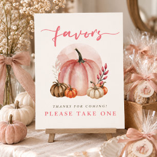 Poster Faveurs de fête pour Baby Shower Fille au thème Ci