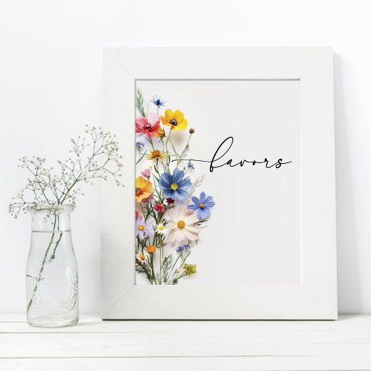 Poster Faveurs de fleurs sauvages
