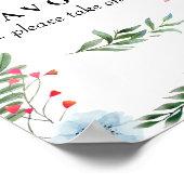 Poster Faveurs de fleurs sauvages - Prenez-en un Signe (Coin)