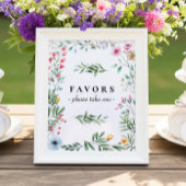 Poster Faveurs de fleurs sauvages - Veuillez en prendre u