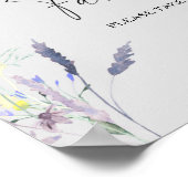 Poster Faveurs de mariage bohème à l'aquarelle, prenez-en (Coin)