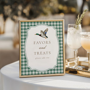 Poster Faveurs et friandises neutres genre Canard Gingham