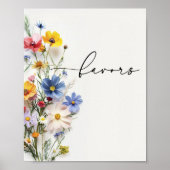 Poster Faveurs fleurs sauvages (Devant)