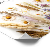 Poster Faveurs fleurs sauvages S'Il Vous Plaît Prendre Un (Coin)