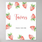 Poster Faveurs Fraise (Devant)