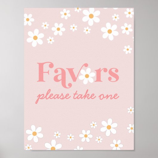 Poster Faveurs Marguerite Rose (Devant)