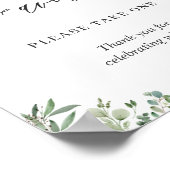 Poster Faveurs Prenez-en une Feuillage Feuilles d'Eucalyp (Coin)