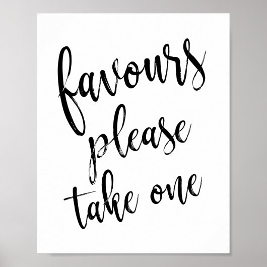 Poster Faveurs Prenez Un Simple Mariage 8x10 (Devant)