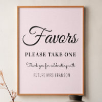 Faveurs Rose Pâle Enterrement de Vie de Jeune Fill