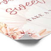 Poster Faveurs S'il Vous Plaît En Prendre Un Boho Bohème  (Coin)