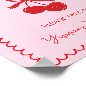 Poster Faveurs S'Il Vous Plaît Prendre Un Cerisier Bow Ba (Coin)