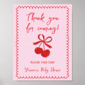 Poster Faveurs S'Il Vous Plaît Prendre Un Cerisier Bow Ba (Devant)