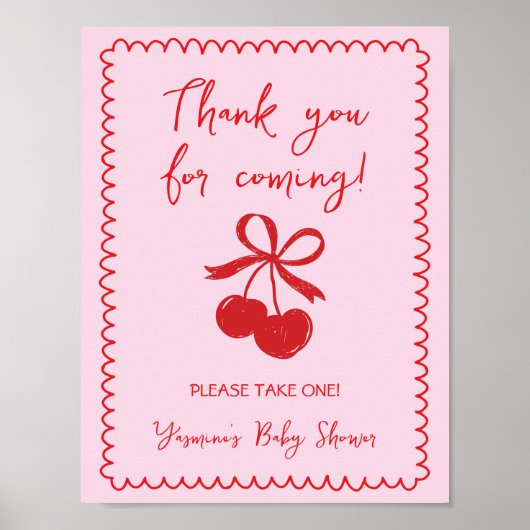 Poster Faveurs S'Il Vous Plaît Prendre Un Cerisier Bow Ba (Devant)