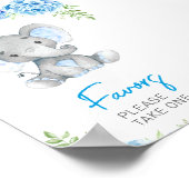 Poster Faveurs S'Il Vous Plaît Prendre Un Elephant Baby B (Coin)