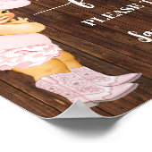 Poster Faveurs S'il vous plaît prendre un petit Baby show (Coin)