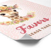 Poster Faveurs S'Il Vous Plaît Prendre Une Giraffe Baby G (Coin)