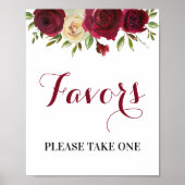 Poster Faveurs S'Il Vous Plaît Prendre Une Marsala Burgun (Devant)