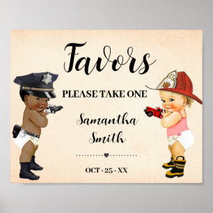 Poster Faveurs S'il Vous Plaît Prenez Un Petit Recrue Bab