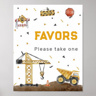 Poster Faveurs sur le thème de la construction : Aventure