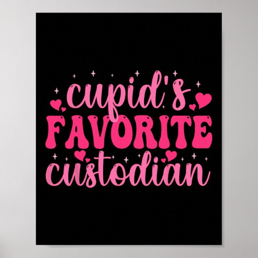 Poster Favori de Cupidon Concierge de la Saint-Valentin A (Devant)