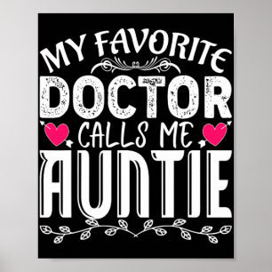 Poster Favori Docteur m'appelle Tante Fun Mère Médicale