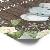 Poster Favoris d'éléphant rustique / Fête de verdure bota (Coin)