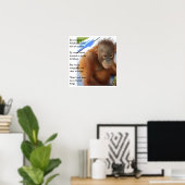 Poster Favoris des animaux doux (Bureau à domicile)