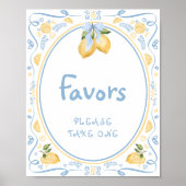 Poster Favoris Fête des mariées citron (Devant)