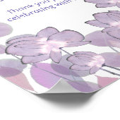 Poster Favoris floraux mauve violet blush, prenez-en un (Coin)