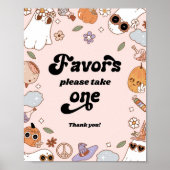 Poster Favoriser la fête d'Halloween fantôme Super (Devant)