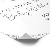 Poster Favoriser le petit Baby shower Boo Halloween (Coin)