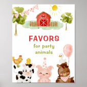 Poster Favoriser les animaux de la ferme (Devant)