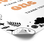 Poster Favoriser Orange Ghost Halloween Anniversaire (Coin)