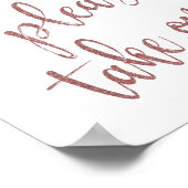 Poster Favoriser S'Il Vous Plaît Prendre Un Rose Parties  (Coin)