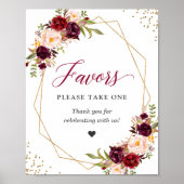 Poster Favoriser S'Il Vous Plaît Prendre Une Bourgogne Fl (Devant)