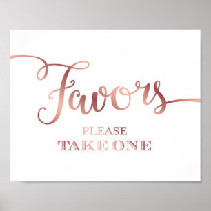 Poster FAVORISEURS Rose EN Or S'IL VOUS PLAÎT PRENDRE UN