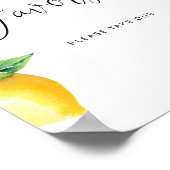 Poster Favors aquarelle citron. Agrumes favors (Coin)