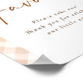 Poster Favors Sign Cutie Pie Thanksgiving Baby Shower (Coin)