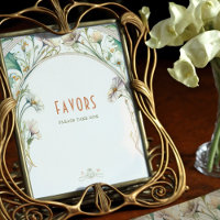 Favors Sign Guests Daisy Art Nouveau par Mucha